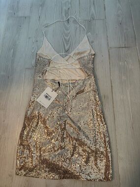 Hello Molly Gold Sequin Dress